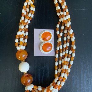 Avon Necklace & Earrings Set (NIB)